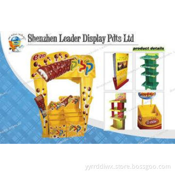 Customized Corrugated Pos Chocolate Display Stands With Gra